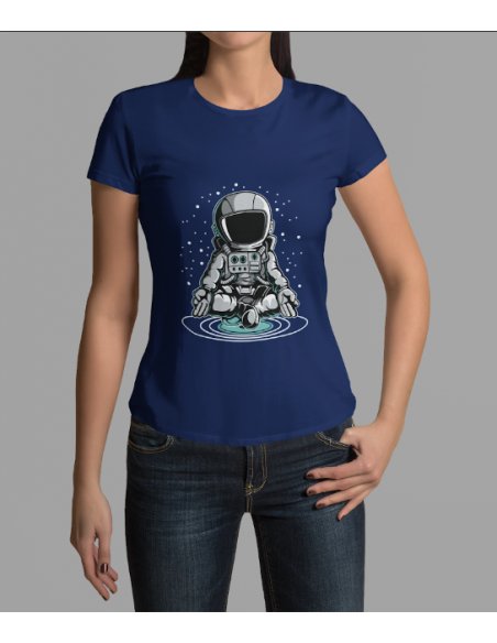Camiseta Azul AstroYoga Dama CR