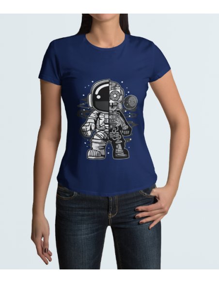 Camiseta Azul Astrobot Dama CR