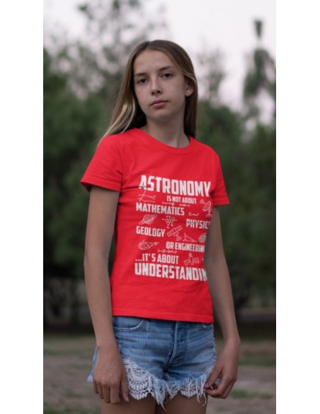 Camiseta Astronomy Roja Junior