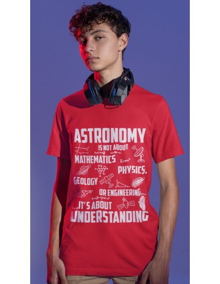 Camiseta Astronomy Roja Junior