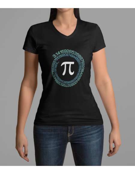 Camiseta Negra π Dama CV