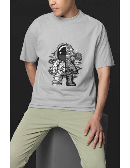 Camiseta Gris Astrobot Unisex