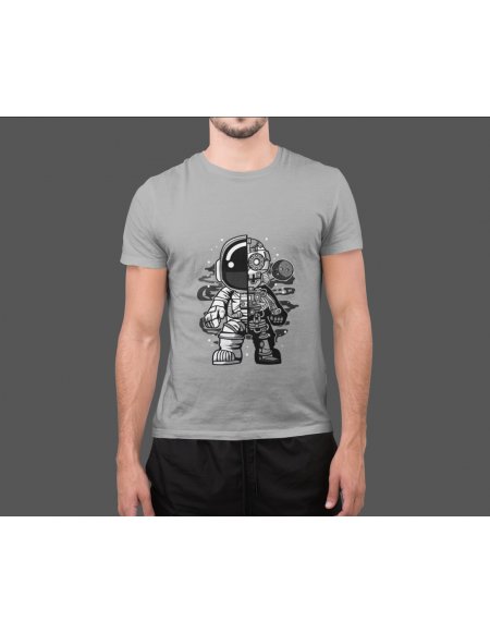 Camiseta Gris Astrobot Unisex