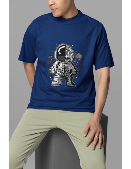 Camiseta Azul Astrobot Unisex