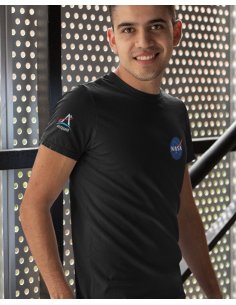 Camiseta Negra NASA - Artemis Unisex