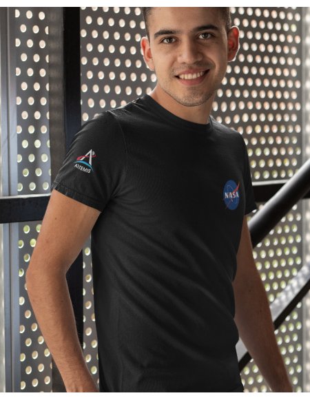 Camiseta Negra NASA - Artemis Unisex