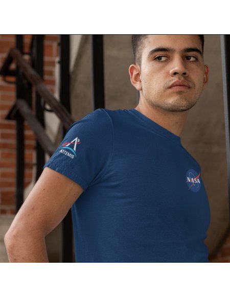 Camiseta Azul NASA - Artemis Unisex