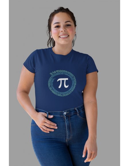 Camiseta Azul Pi Dama CR