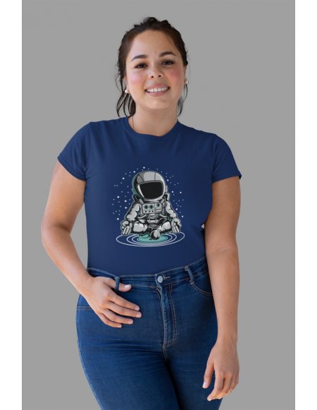 Camiseta Azul AstroYoga Dama CR