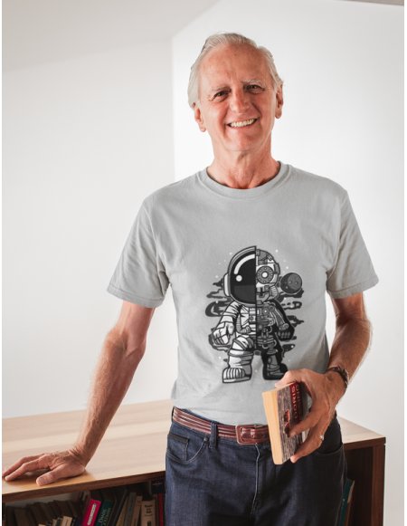 Camiseta Gris Astrobot Unisex
