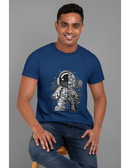 Camiseta Azul Astrobot Unisex