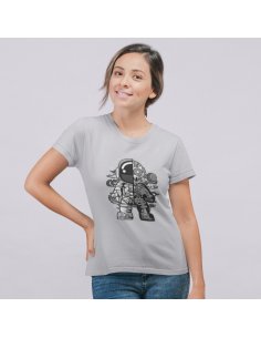 Camiseta Gris Astrobot Dama CR