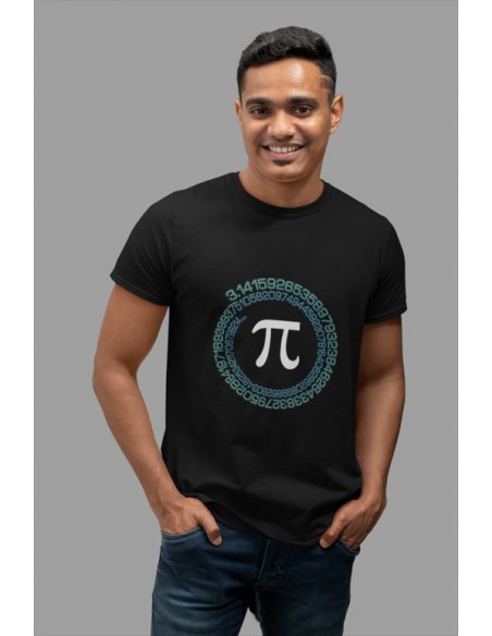 Camiseta Negra Pi Unisex