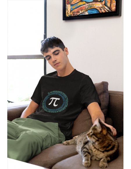 Camiseta Negra Pi Unisex
