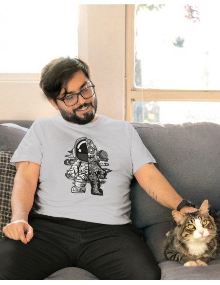 Camiseta Gris Astrobot Unisex