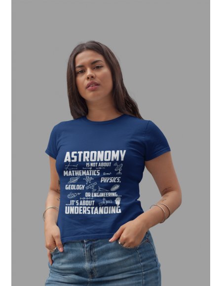 Camiseta Azul Oscuro Astronomy Dama CR