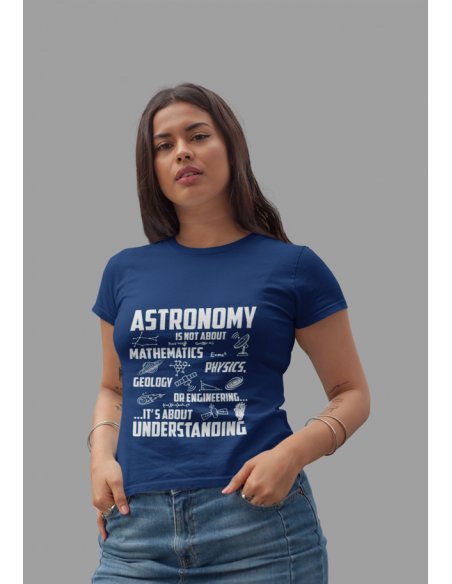 Camiseta Azul Oscuro Astronomy Dama CR