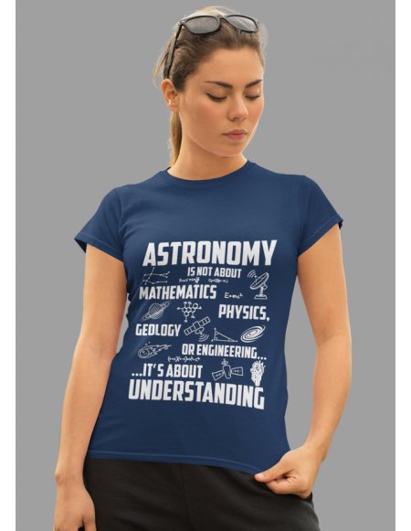 Camiseta Azul Oscuro Astronomy Dama CR