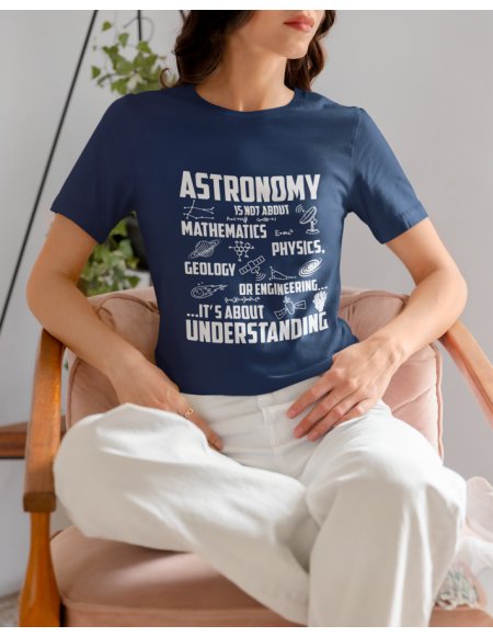 Camiseta Azul Oscuro Astronomy Dama CR