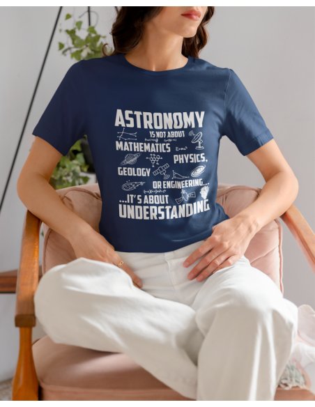 Camiseta Azul Oscuro Astronomy Dama CR
