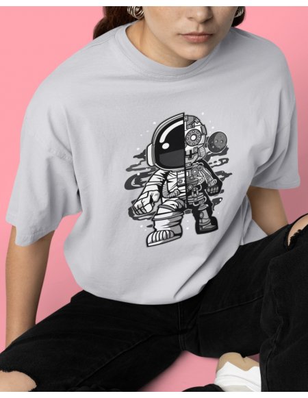 Camiseta Gris Astrobot Unisex
