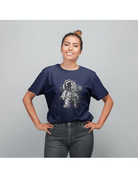 Camiseta Azul Astrobot Unisex