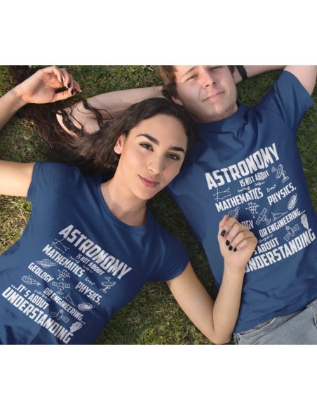 Camiseta Azul Oscuro Astronomy Unisex