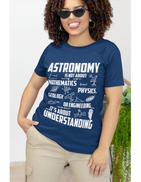 Camiseta Azul Oscuro Astronomy Unisex