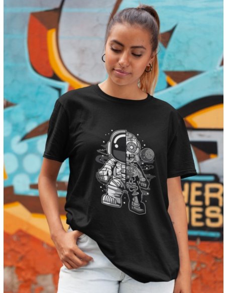 Camiseta Negra Astrobot Unisex