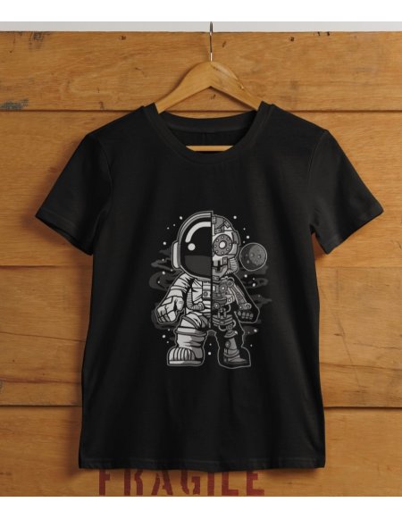Camiseta Negra Astrobot Unisex