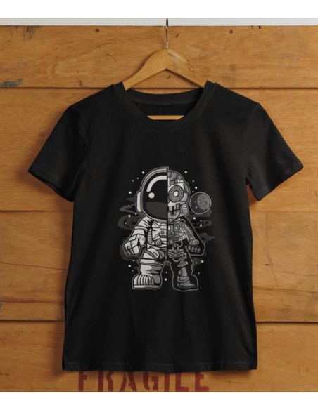 Camiseta Negra Astrobot Unisex