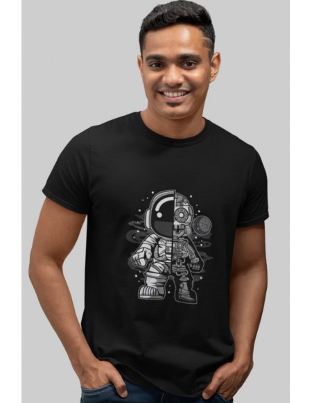 Camiseta Negra Astrobot Unisex