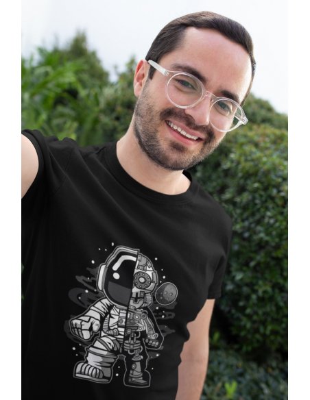Camiseta Negra Astrobot Unisex