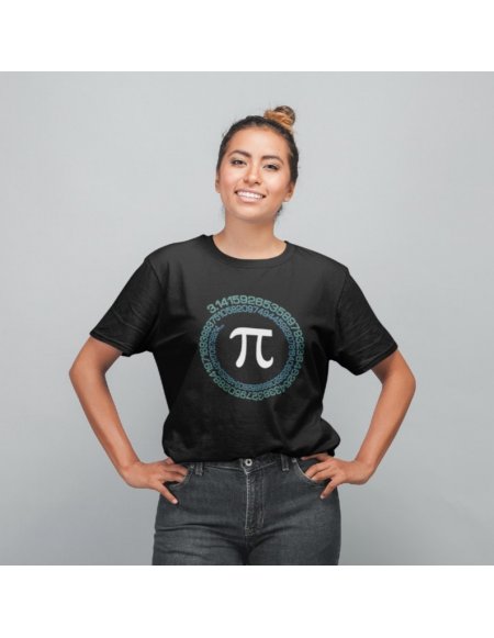 Camiseta Negra Pi Unisex