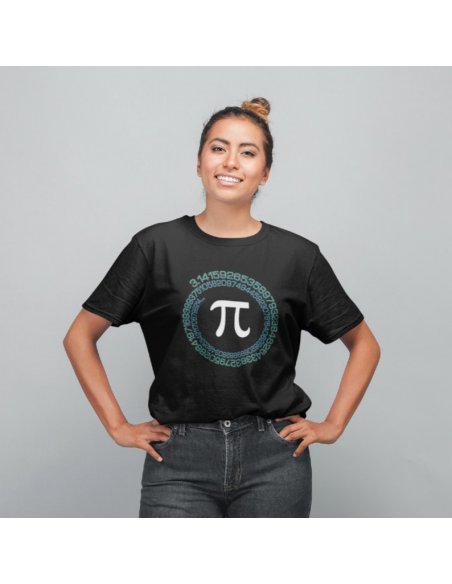 Camiseta Negra Pi Unisex