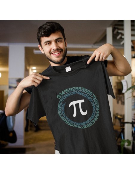 Camiseta Negra Pi Unisex