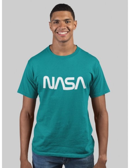 Camiseta Verde Jade NASA Worm Unisex