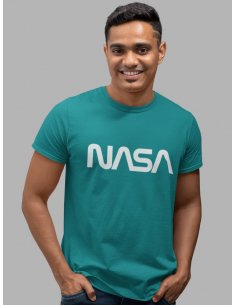 Camiseta Verde Jade NASA Worm Unisex