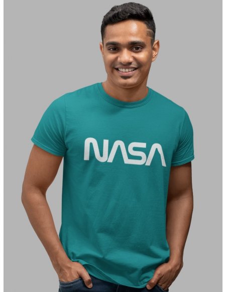 Camiseta Verde Jade NASA Worm Unisex