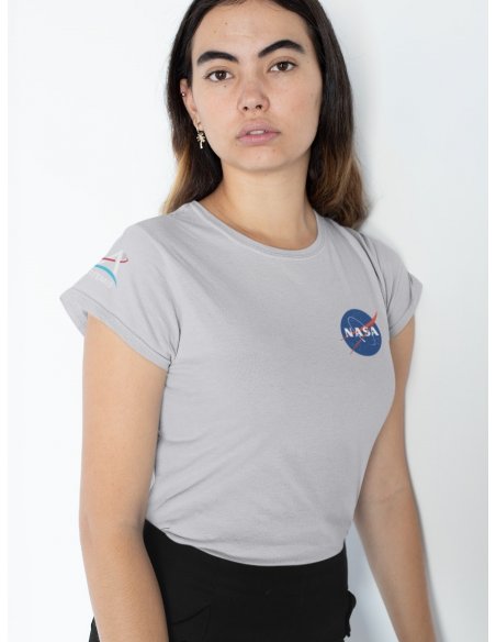 Camiseta Gris Nasa - Artemis Dama CR