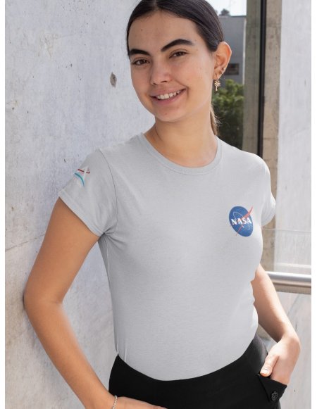 Camiseta Gris Nasa - Artemis Dama CR