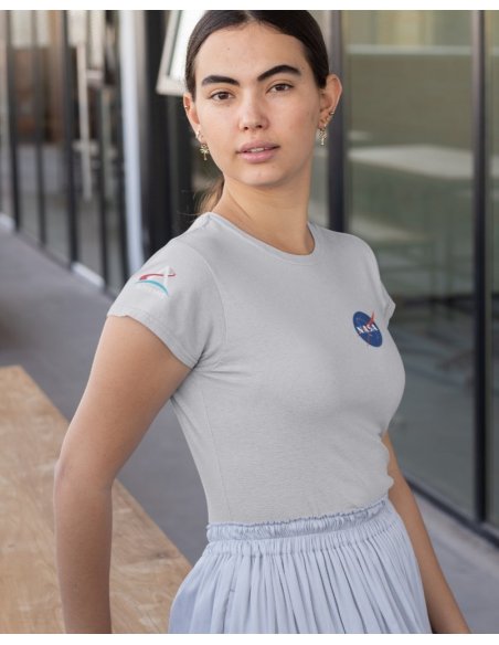 Camiseta Gris Nasa - Artemis Dama CR