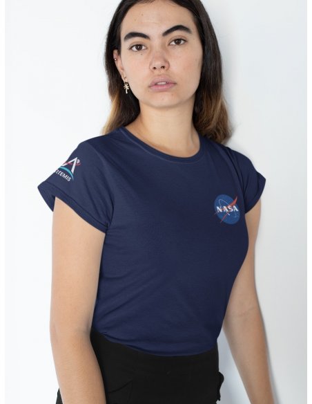 Camiseta Azul Nasa - Artemis Dama CR