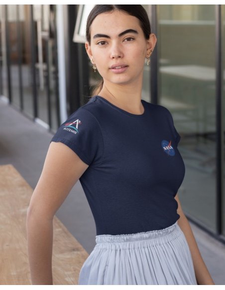 Camiseta Azul Nasa - Artemis Dama CR