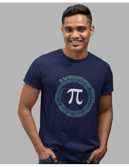 Camiseta Azul Pi Unisex