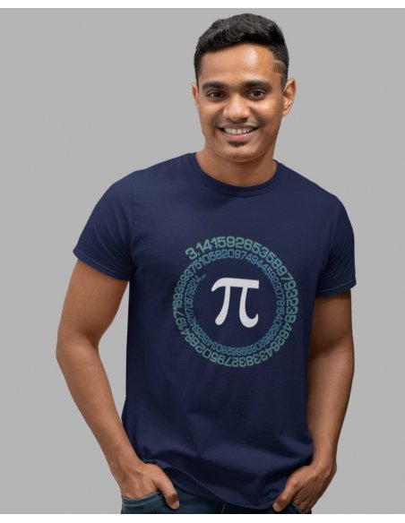 Camiseta Azul Pi Unisex