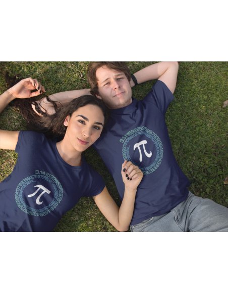 Camiseta Azul Pi Unisex