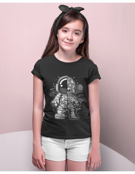 Camiseta Negra Astrobot Junior