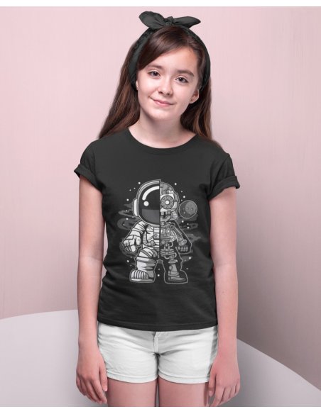 Camiseta Negra Astrobot Junior