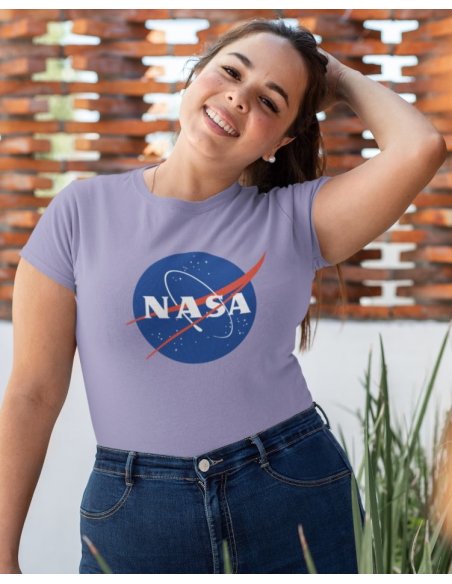 Camiseta Lila NASA Dama CR